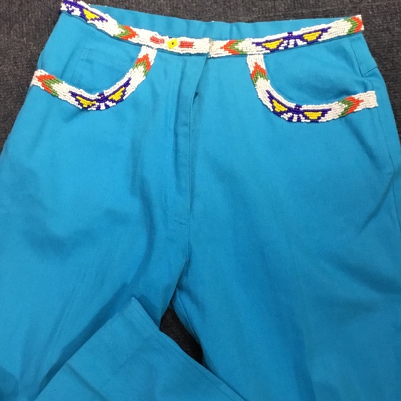 AZTEC Beaded Waist & pocket cropped - Picture 2 of 5